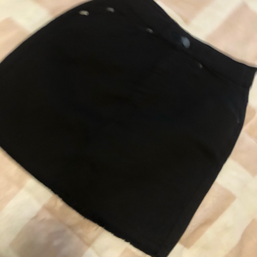 Black Mini Skirt - small.